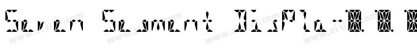 Seven Segment Displa字体转换